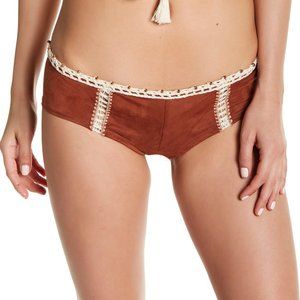 ale by Alessandra Ever Suede Boyshort Bikini M